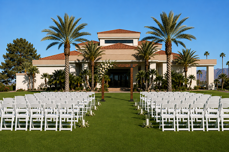 Arch & Chairs_Front Lawn